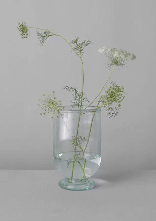 Toast Hand Blown Footed Vase