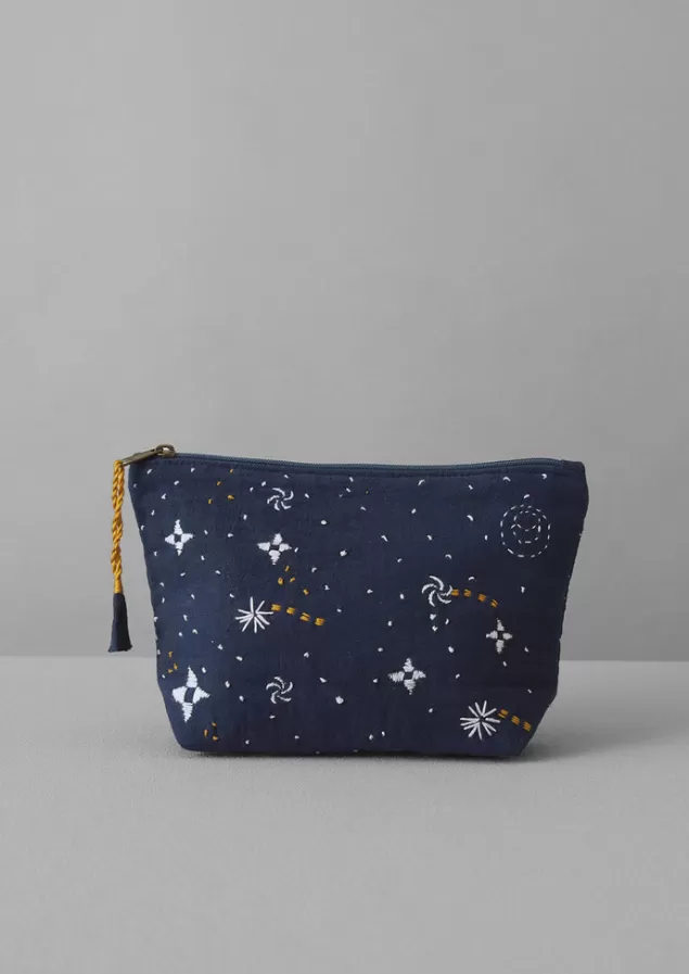 Toast Hand Embroidered Celestial Pouch