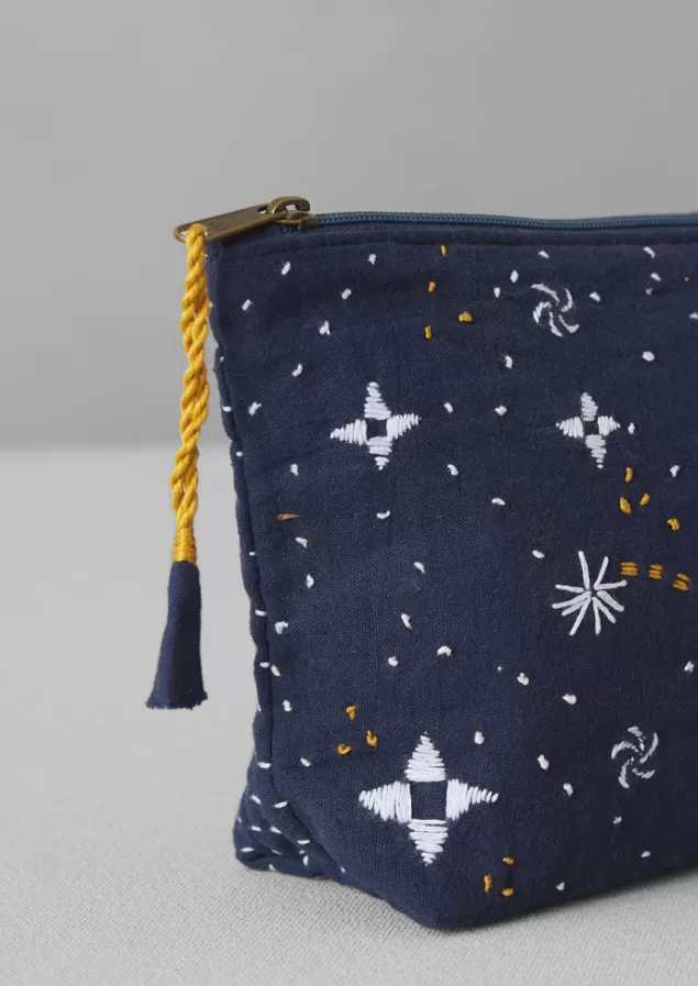 Toast Hand Embroidered Celestial Pouch