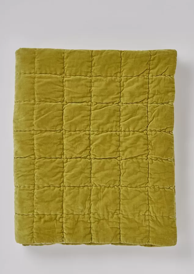 Toast Hand Stitched Organic Velvet Quilt