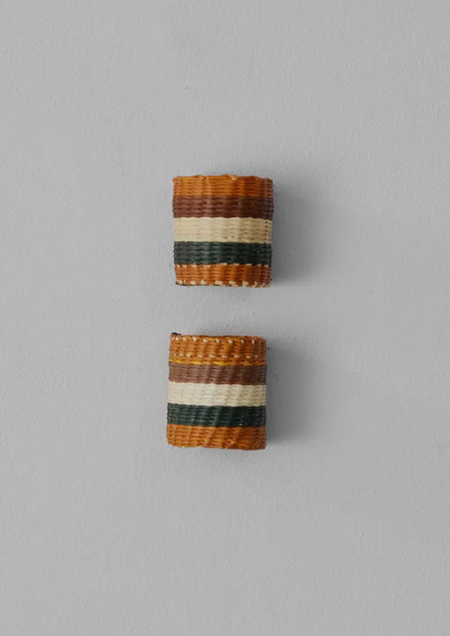 Toast Hand Woven Iraca Napkin Rings