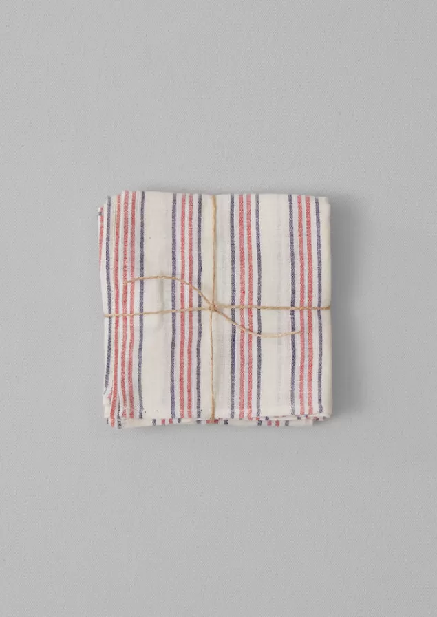 Toast Hand Woven Stripe Napkin Set