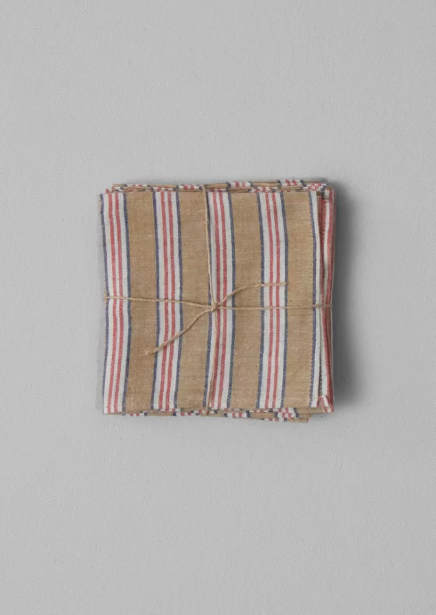 Toast Hand Woven Stripe Napkin Set