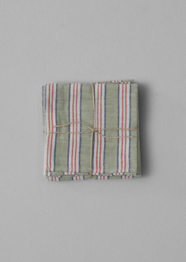 Toast Hand Woven Stripe Napkin Set