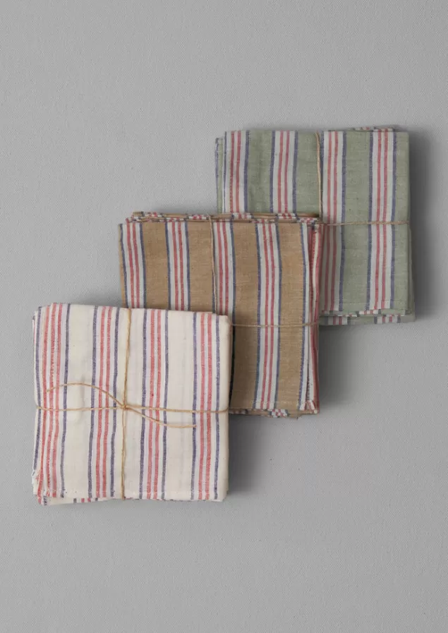 Toast Hand Woven Stripe Napkin Set