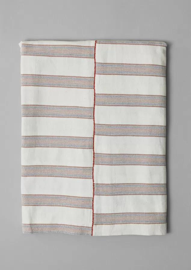 Toast Hand Woven Stripe Tablecloth