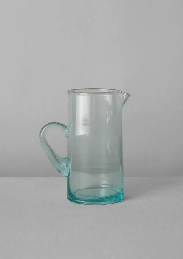 Toast Handled Moroccan Glass Jug