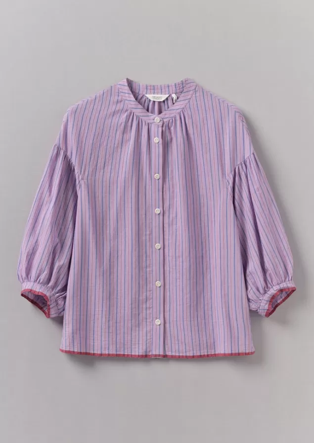 Women Toast Harmony Stripe Hand Woven Mulmul Shirt