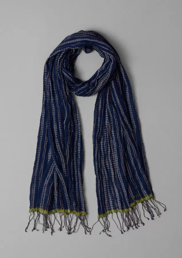 Women Toast Harmony Stripe Hand Woven Scarf