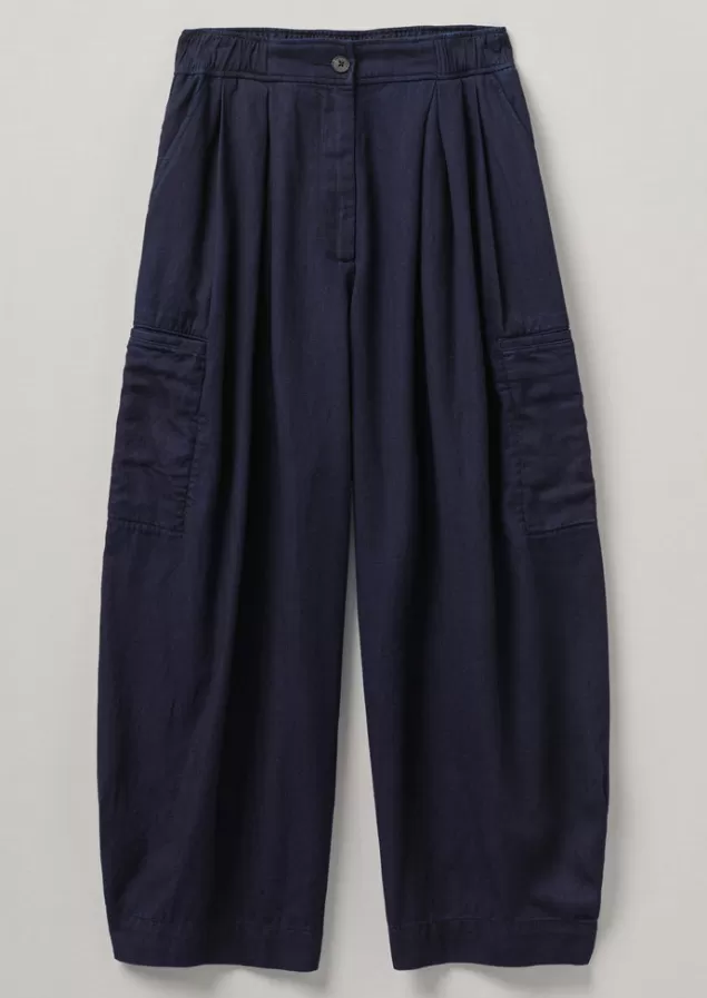 Women Toast Cotton Twill Wide Leg Trousers