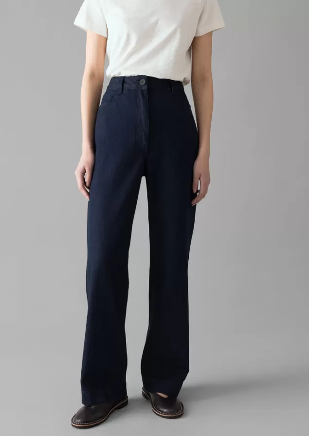 Women Toast Denim Slim Leg Trousers