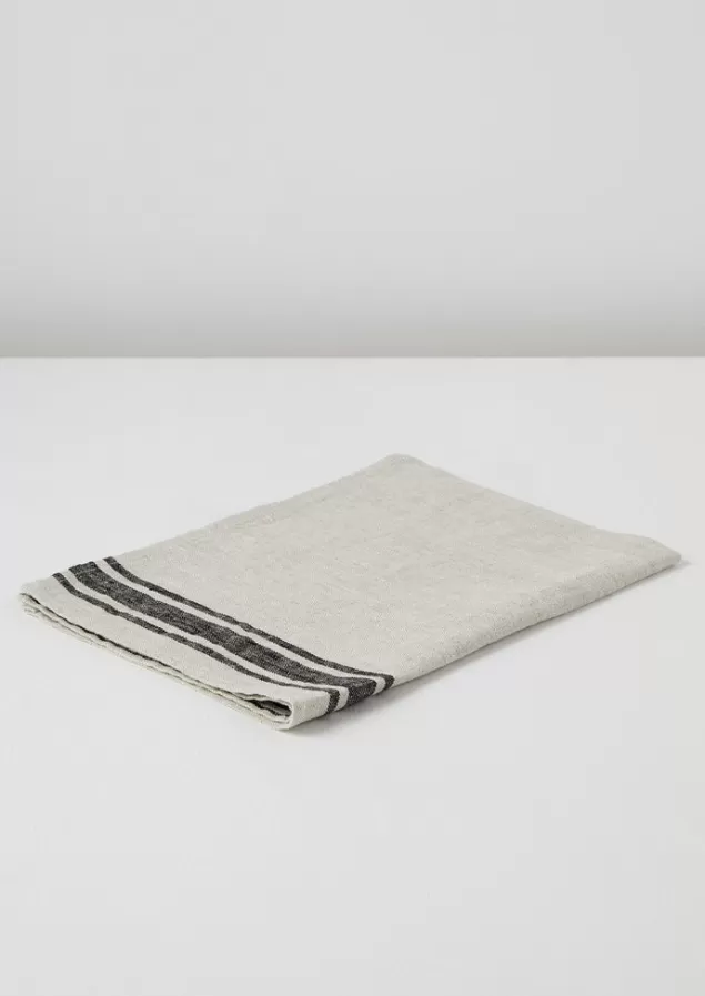 Toast Irregular Stripe Linen Tea Towel