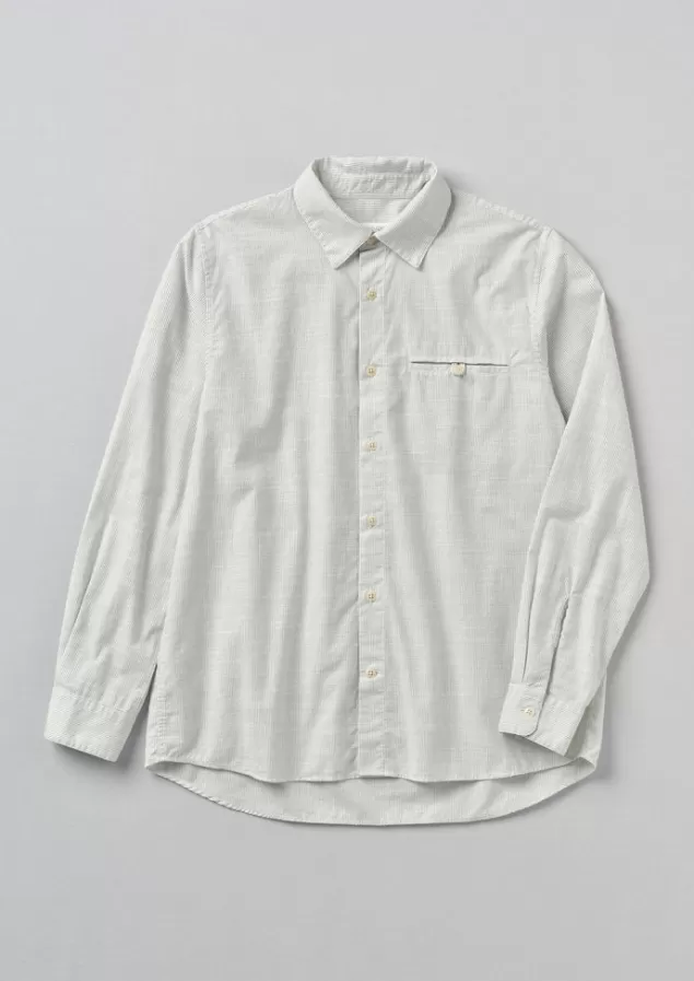 Toast Jet Pocket Fine Stripe Cotton Shirt