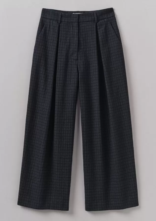 Women Toast Jude Check Wool Trousers