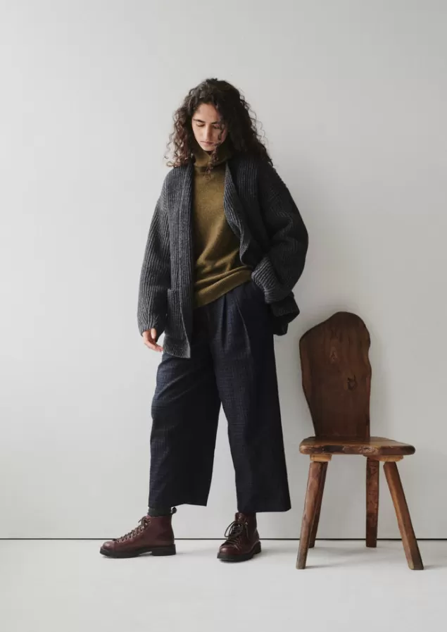 Women Toast Jude Check Wool Trousers