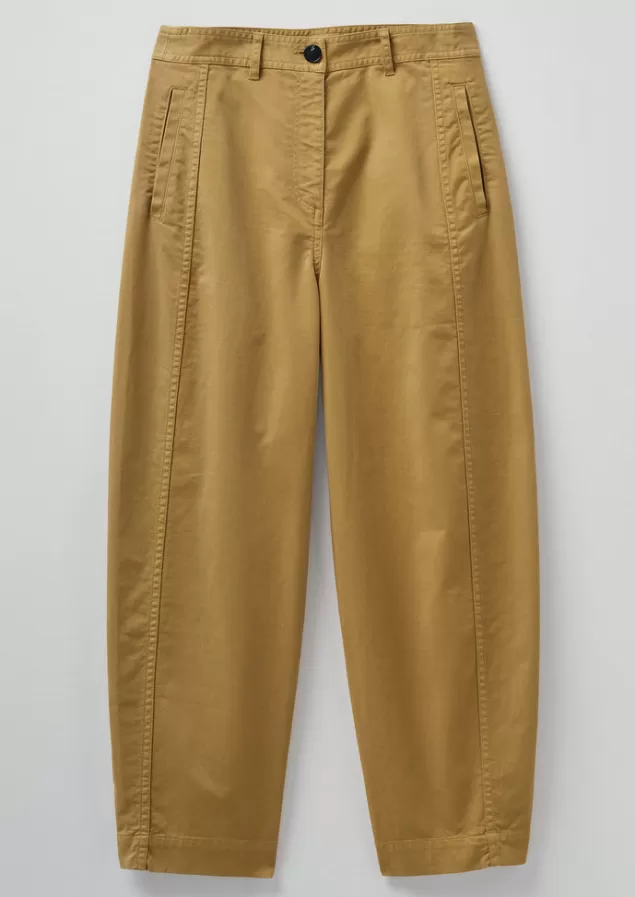 Women Toast Kathe Flat Front Cotton Twill Trousers