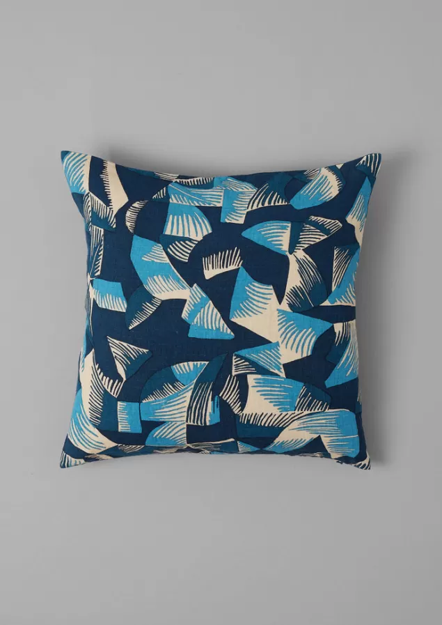 Toast Kinetic Geo Linen Cushion Cover