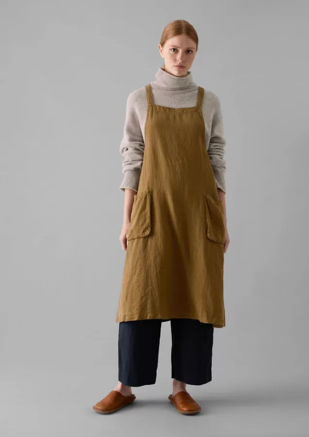 Toast Linen Crossback Pinafore Apron