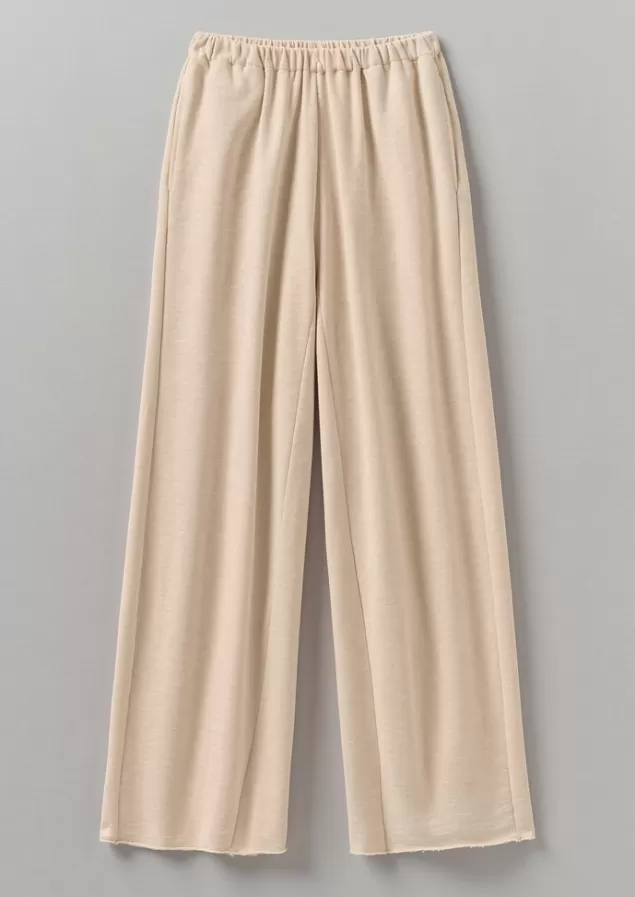 Women Toast Loopback Jersey Wide Leg Trousers