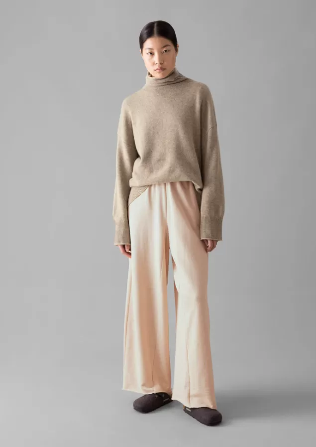 Women Toast Loopback Jersey Wide Leg Trousers