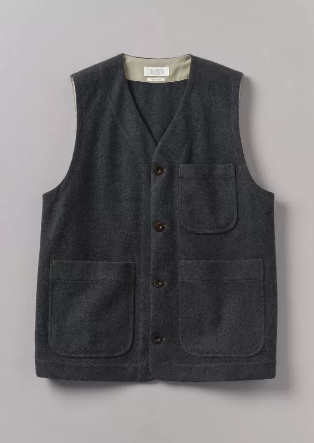 Toast Melton Wool Blend Gilet