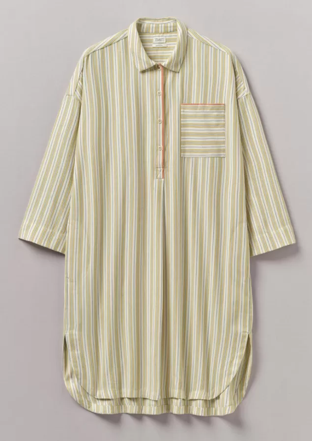 Women Toast Nova Stripe Flannel Nightshirt