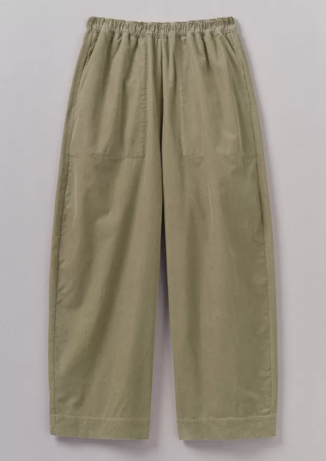 Women Toast Organic Cord Barrel Leg Trousers