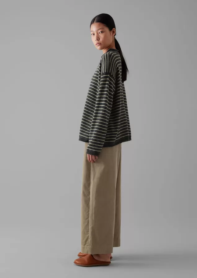 Women Toast Organic Cord Barrel Leg Trousers