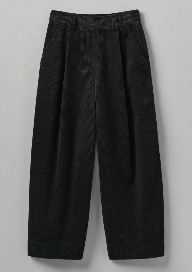 Women Toast Organic Cord Pleat Front Trousers