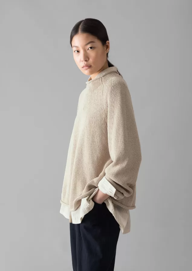 Women Toast Organic Cotton Linen Easy Sweater