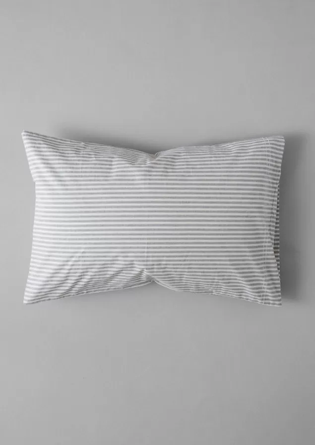 Toast Organic Cotton Ticking Stripe Housewife Pillowcase