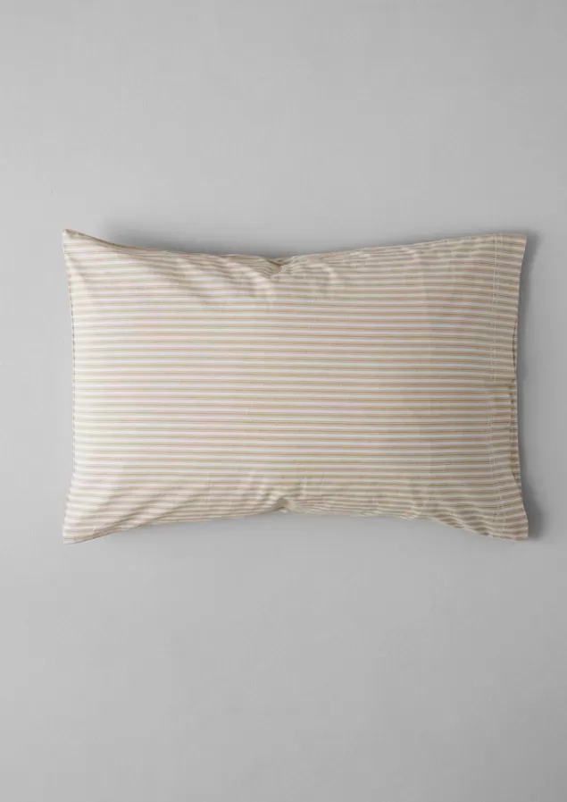 Toast Organic Cotton Ticking Stripe Housewife Pillowcase