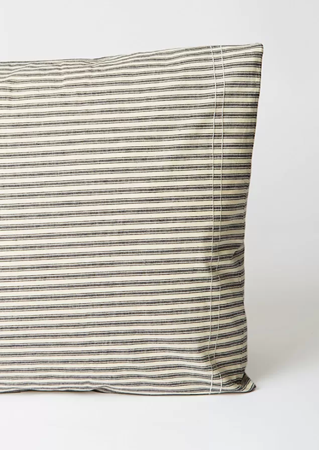 Toast Organic Cotton Ticking Stripe Housewife Pillowcase