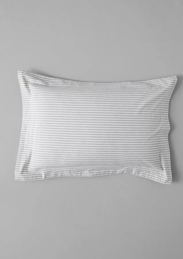 Toast Organic Cotton Ticking Stripe Oxford Pillowcase