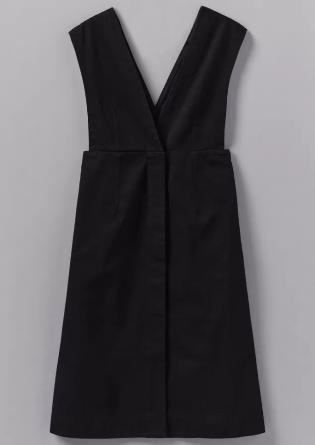 Women Toast Organic Denim Pinafore Dress