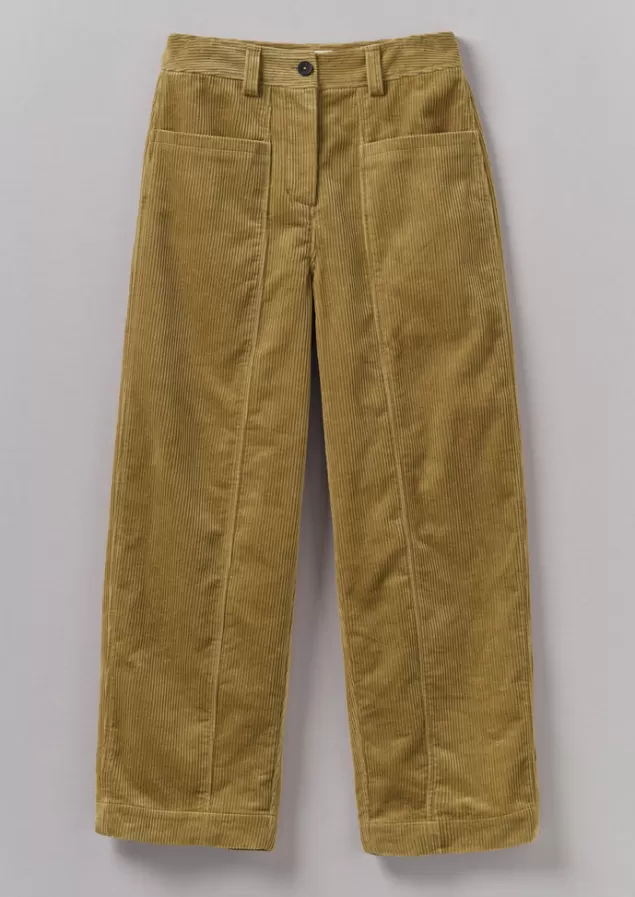 Women Toast Panelled Organic Cord Trousers