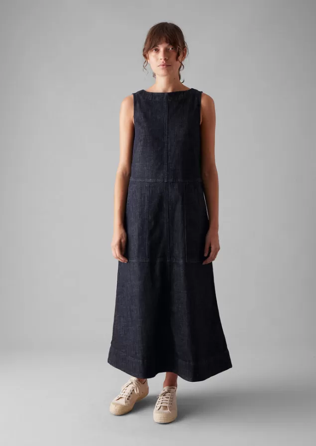 Women Toast Panelled Organic Denim Dress