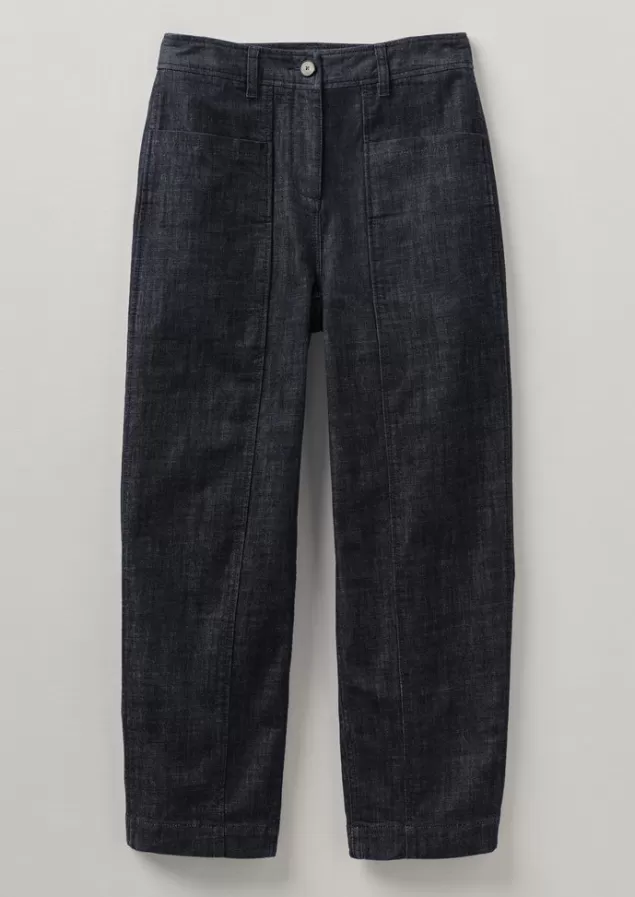 Women Toast Panelled Organic Denim Trousers