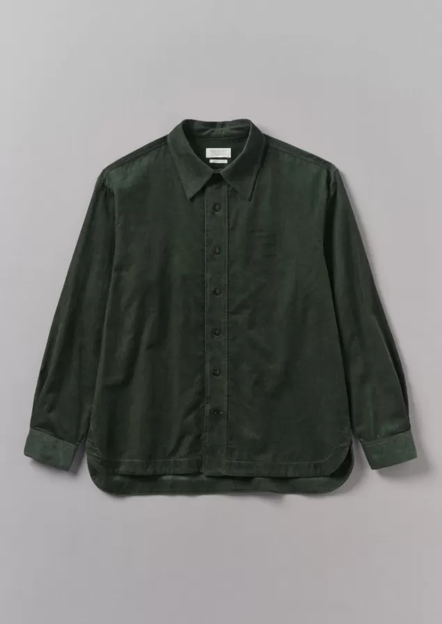 Toast Point Collar Organic Cord Shirt