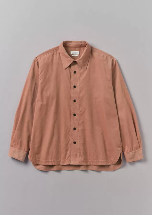 Toast Point Collar Organic Cord Shirt