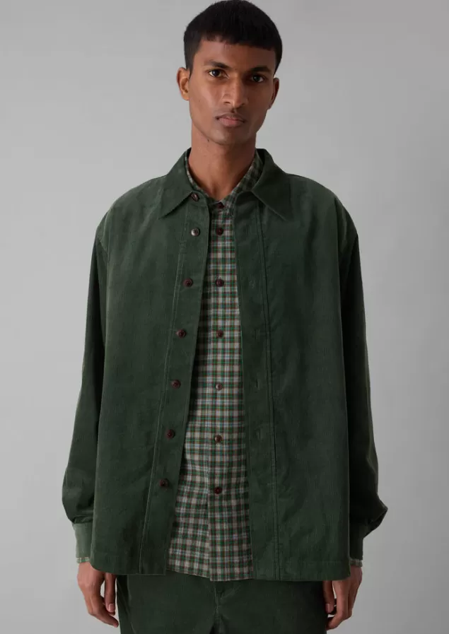 Toast Point Collar Organic Cord Shirt