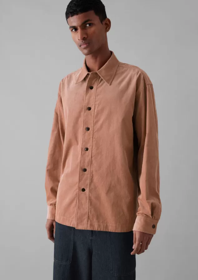 Toast Point Collar Organic Cord Shirt