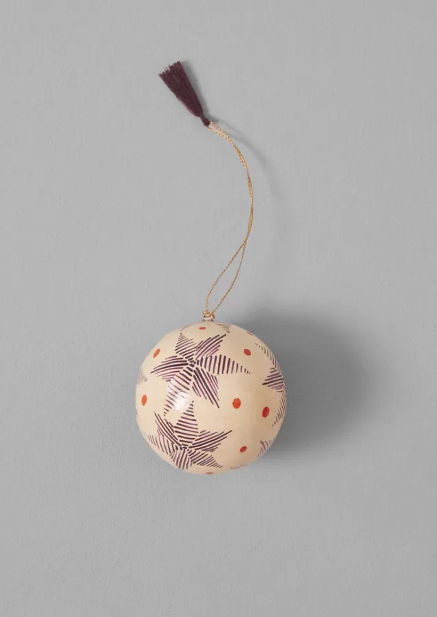 Toast Pointed Star Hand Painted Bauble