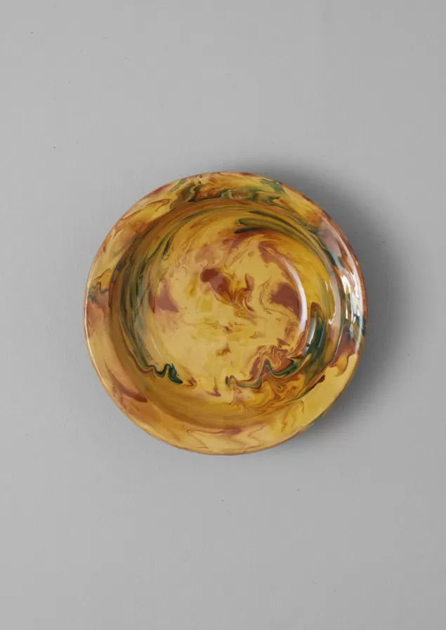 Toast Poterie Barbotine Marbled Dish