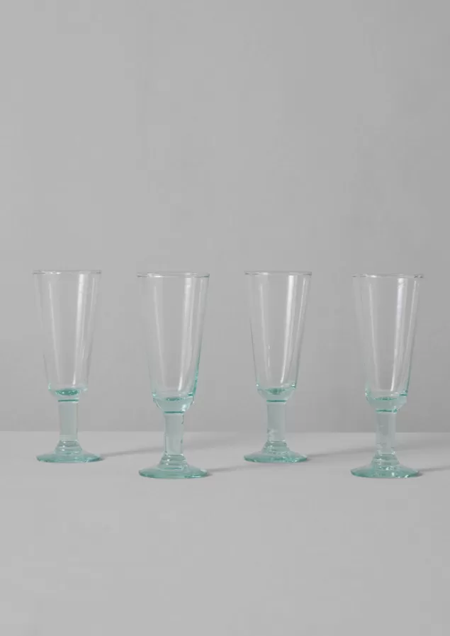 Toast Recycled Bolivian Champagne Glasses Set