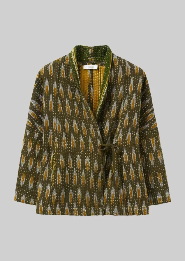 Women Toast Repurposed Ikat Kantha Jacket