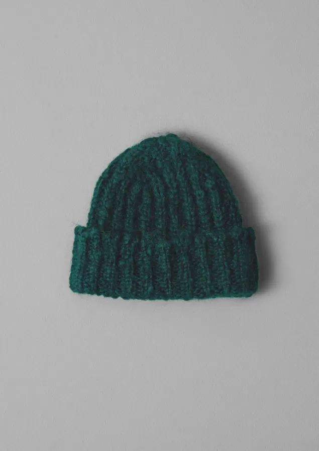 Toast Ribbed Mohair Hat