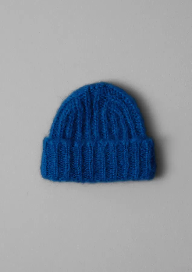 Toast Ribbed Mohair Hat