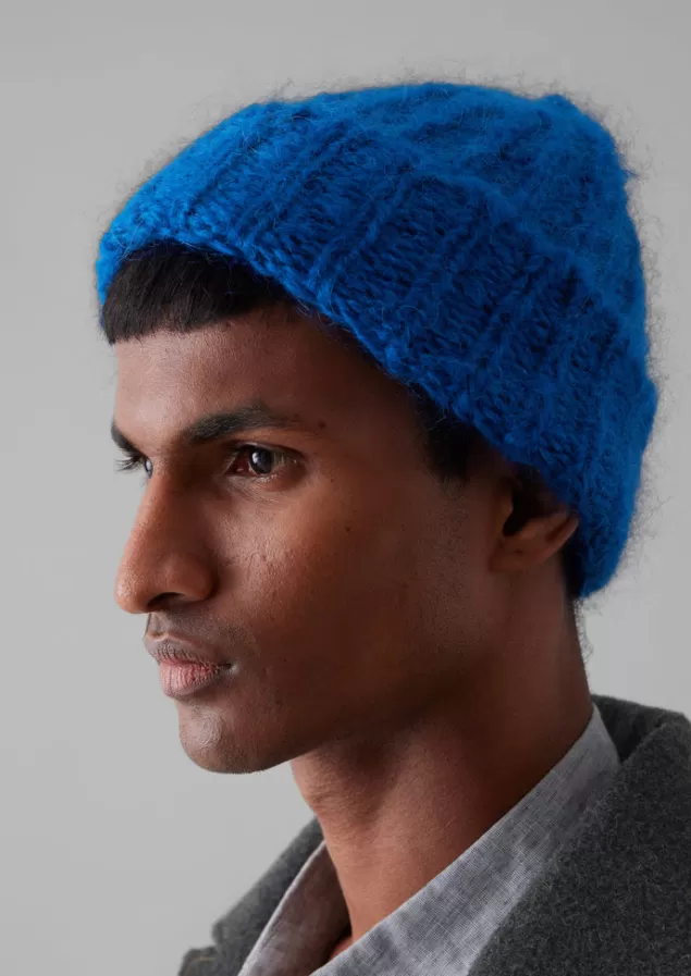 Toast Ribbed Mohair Hat