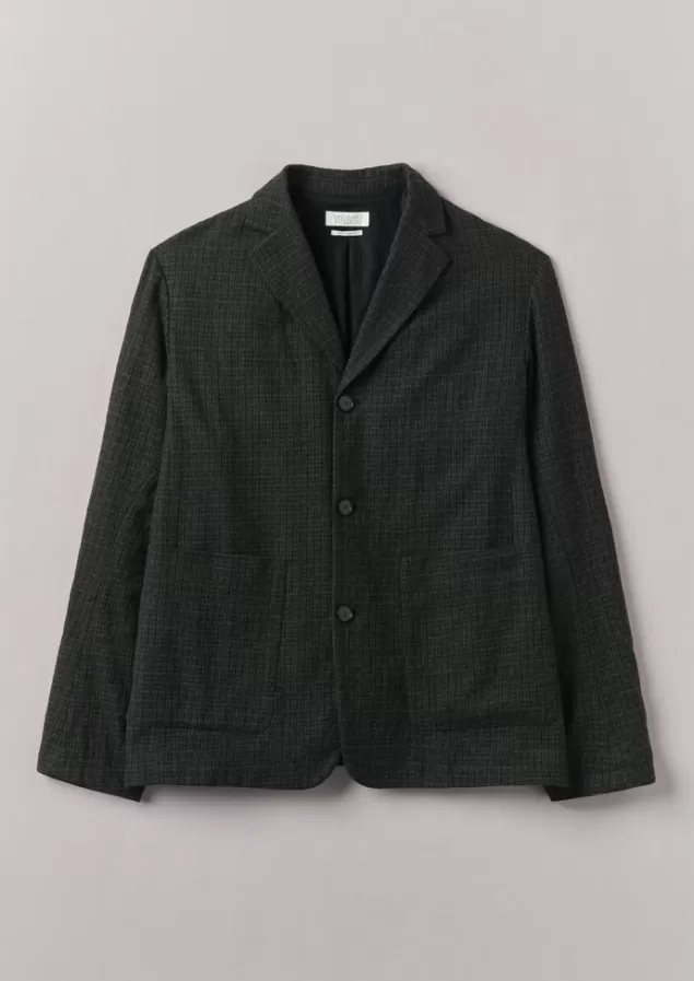 Toast Seersucker Wool Cotton Blazer